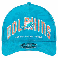 Miami Dolphins New Era Tie Dye Fade 9Forty M-Crown A-Frame Adjustable Hat Aqua | NFL