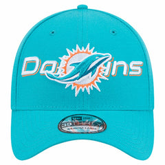 Miami Dolphins New Era Overlap Logo 39THIRTY Stretch Fit Hat Aqua | NFL