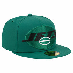 New York Jets New Era Overlap Wordmark 59FIFTY Fitted Hat Green | NFL