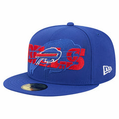 Buffalo Bills New Era Overlap Wordmark 59FIFTY Fitted Hat Royal | NFL