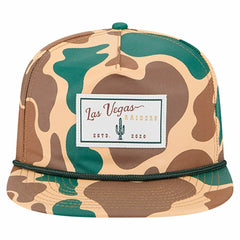 Las Vegas Raiders New Era Duck Rope 19TWENTY Snapback Hat Camo | NFL