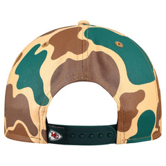 Kansas City Chiefs New Era Duck Rope 19TWENTY Snapback Hat Camo | NFL