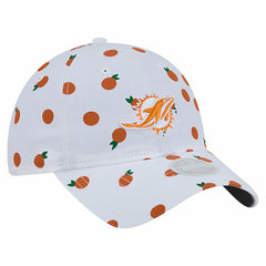 Miami Dolphins New Era Women's Fruit Pattern 9TWENTY Adjustable Hat White | NFL
