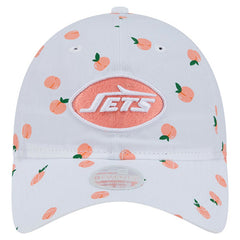 New York Jets New Era Women's Fruit Pattern 9TWENTY Adjustable Hat White | NFL