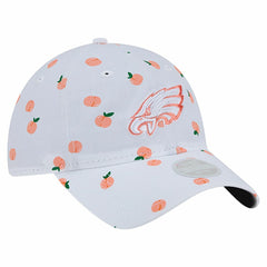 Philadelphia Eagles New Era Women's Fruit Pattern 9TWENTY Adjustable Hat White | NFL