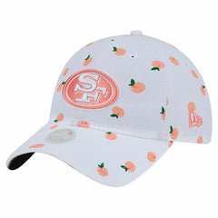 San Francisco 49ers New Era Women's Fruit Pattern 9TWENTY Adjustable Hat White | NFL