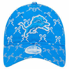 Detroit Lions New Era Women's Ribbon 9TWENTY Adjustable Hat Blue | NFL