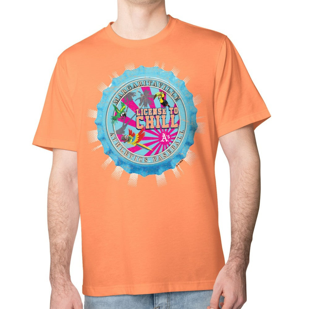 Athletics Margaritaville Chill Bottle Cap Classic T-Shirt - MLB