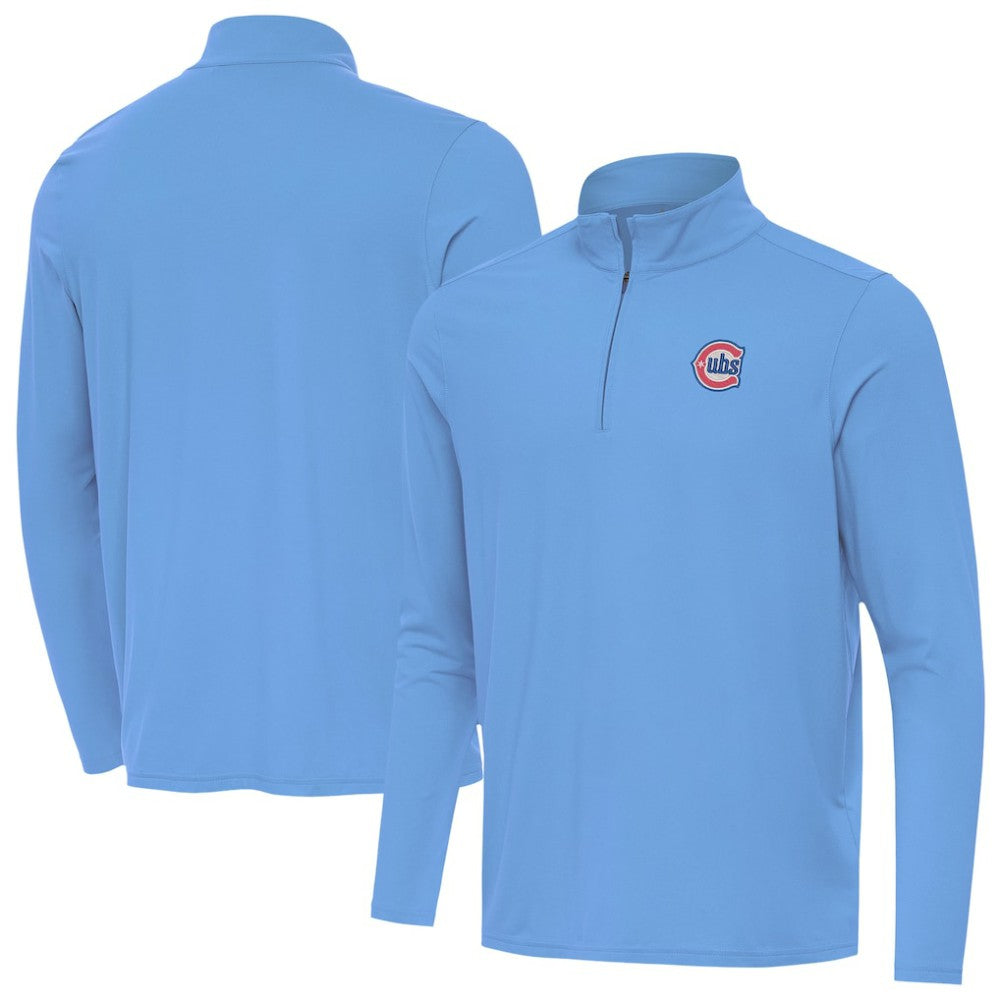 Chicago Cubs Antigua Alternate Logo Intent Quarter-Zip Pullover - MLB