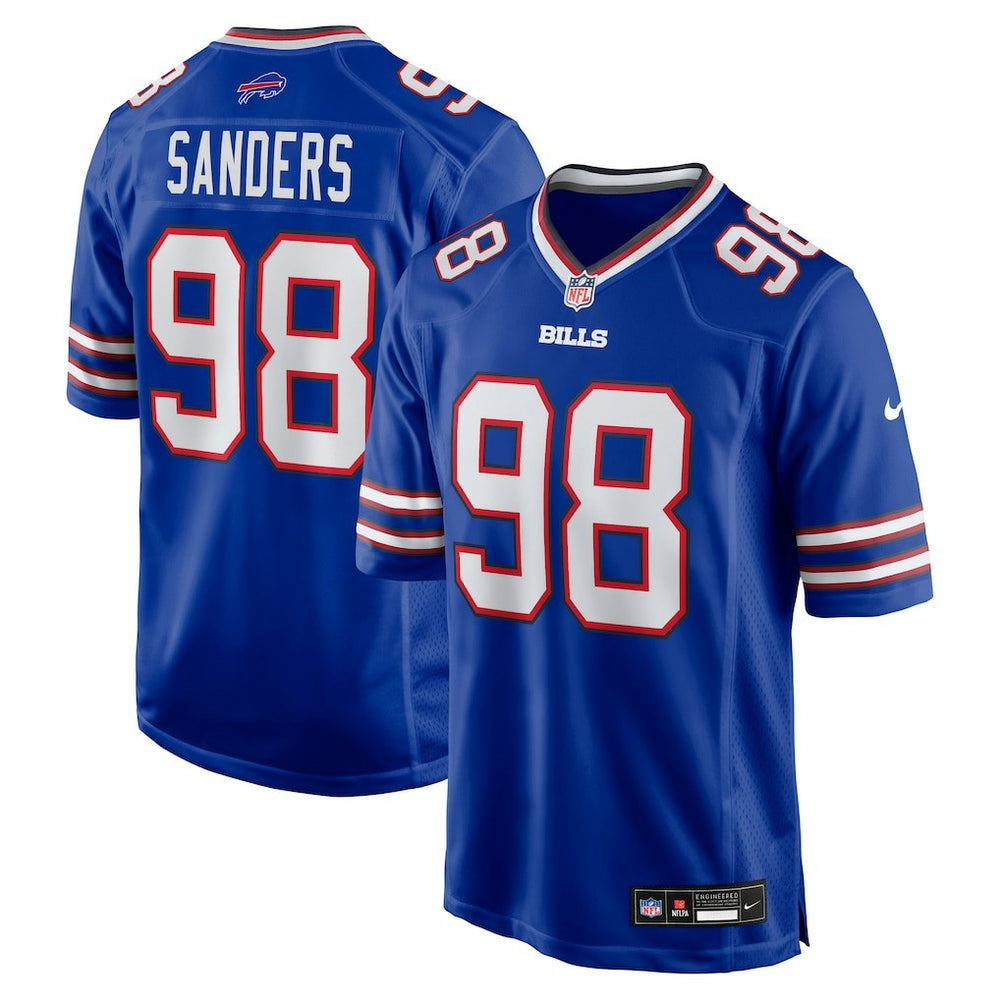 T.J. Sanders Buffalo Bills Team Game Jersey Royal | Nike for Sale