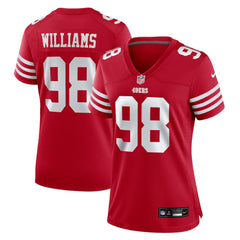 Mykel Williams San Francisco 49ers Women's Team Game Jersey Scarlet | Nike for Sale