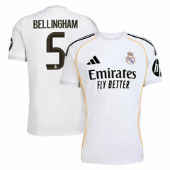 Jude Bellingham Real Madrid 2025/26 Home Replica Jersey White | Adidas