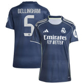 Jude Bellingham Real Madrid Women's 2025/26 Away Replica Player Jersey Blue | Adidas Sale