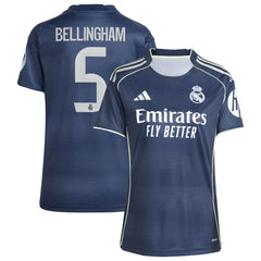 Jude Bellingham Real Madrid Women's 2025/26 Away Replica Player Jersey Blue | Adidas Sale