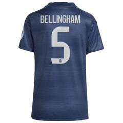 Jude Bellingham Real Madrid Women's 2025/26 Away Replica Player Jersey Blue | Adidas Sale