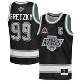 Wayne Gretzky Los Angeles Kings Mitchell & Ness Youth Maxxed Out Fashion Basketball Jersey - Black - NHL