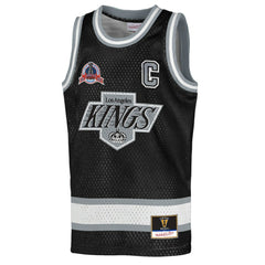 Wayne Gretzky Los Angeles Kings Mitchell & Ness Youth Maxxed Out Fashion Basketball Jersey - Black - NHL