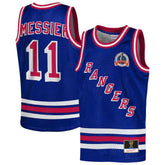 Mark Messier New York Rangers Mitchell & Ness Youth Maxxed Out Fashion Basketball Jersey - Blue - NHL