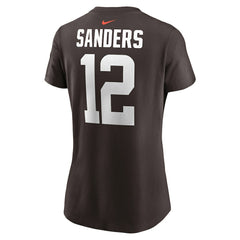 Shedeur Sanders Cleveland Browns Women's 2025 NFL Draft Name & Number T-Shirt Brown | Nike for Sale
