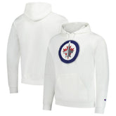 Winnipeg Jets Champion Primary Logo 1-Hit Pullover Hoodie - White - NHL