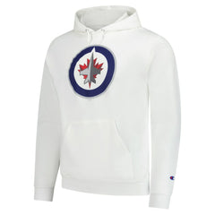 Winnipeg Jets Champion Primary Logo 1-Hit Pullover Hoodie - White - NHL