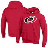 Carolina Hurricanes Champion Primary Logo 1-Hit Pullover Hoodie - Red - NHL