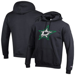 Dallas Stars Champion Primary Logo 1-Hit Pullover Hoodie - Black - NHL