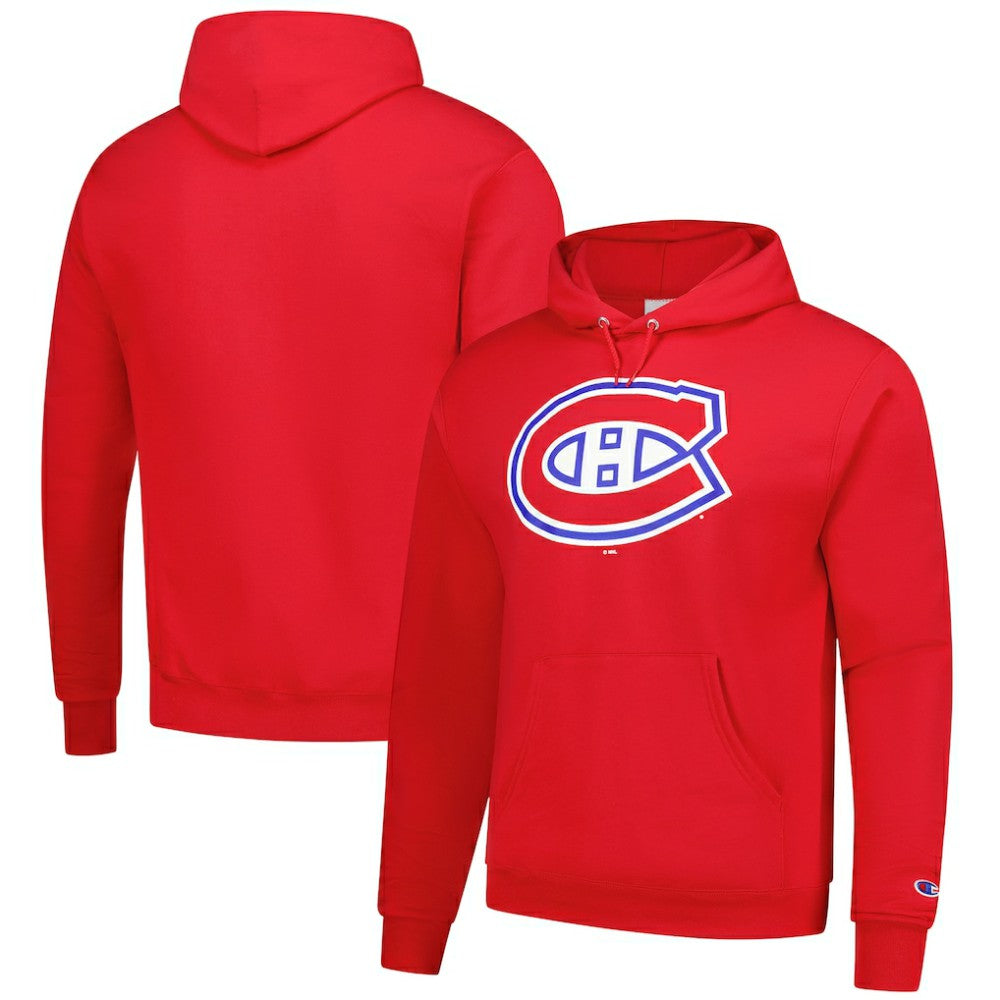 Montreal Canadiens Champion Primary Logo 1-Hit Pullover Hoodie - Red - NHL