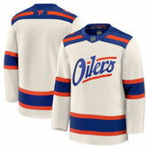 Edmonton Oilers Fanatics Alternate Premium Jersey - Light Beige - NHL