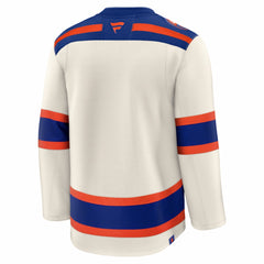 Edmonton Oilers Fanatics Alternate Premium Jersey - Light Beige - NHL
