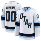 Utah Mammoth Fanatics Away Premium Custom Jersey - White - NHL