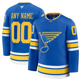 St. Louis Blues Fanatics Home Premium Custom Jersey - Blue - NHL