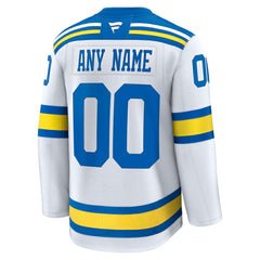 St. Louis Blues Fanatics Away Premium Custom Jersey - White - NHL