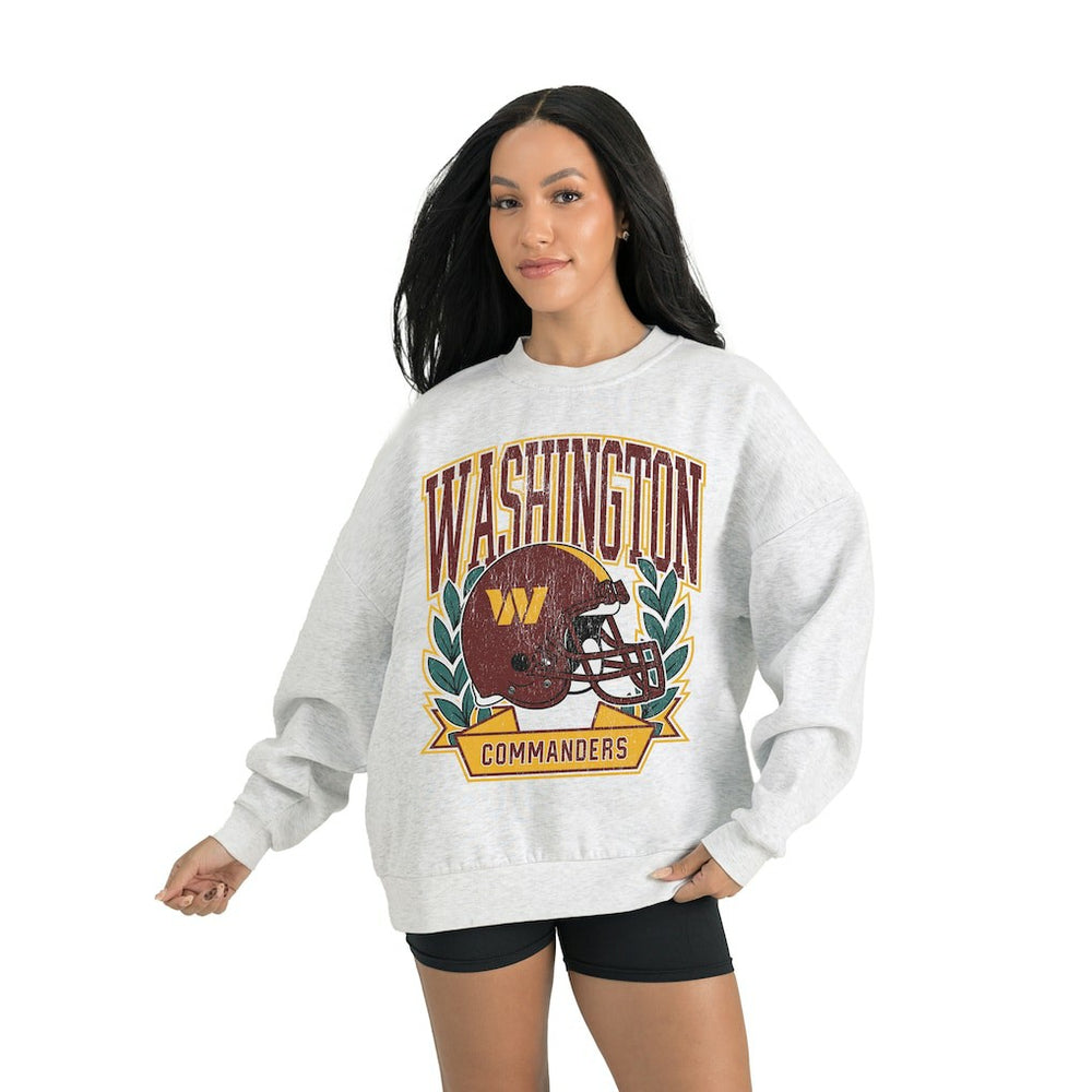 Washington Commanders Gameday Couture Women's Heritage Premium Fleece Pullover Sweatshirt Gray | NFL