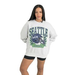 Seattle Seahawks Gameday Couture Women's Heritage Premium Fleece Pullover Sweatshirt Gray | NFL