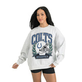Indianapolis Colts Gameday Couture Women's Heritage Premium Fleece Pullover Sweatshirt Gray | NFL