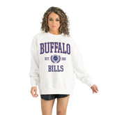 Buffalo Bills Gameday Couture Women's Timeless Triumph Premium Fleece Pullover Sweatshirt White | NFL