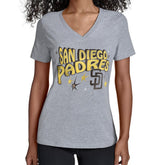 San Diego Padres Starter Women's Fireworks V-Neck T-Shirt - MLB