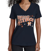 Houston Astros Starter Women's Fireworks V-Neck T-Shirt - MLB