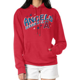 Los Angeles Angels Starter Women's Fireworks Fleece Tri-Blend Pullover Hoodie - MLB