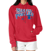 Philadelphia Phillies Starter Women's Fireworks Fleece Tri-Blend Pullover Hoodie - MLB