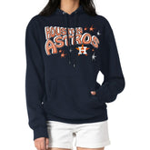 Houston Astros Starter Women's Fireworks Fleece Tri-Blend Pullover Hoodie - MLB