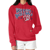 Washington Nationals Starter Women's Fireworks Fleece Tri-Blend Pullover Hoodie - MLB