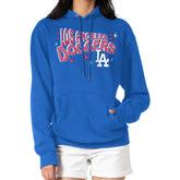 Los Angeles Dodgers Starter Women's Fireworks Fleece Tri-Blend Pullover Hoodie - MLB