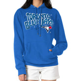 Toronto Blue Jays Starter Women's Fireworks Fleece Tri-Blend Pullover Hoodie - MLB
