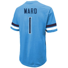 Cam Ward Tennessee Titans Majestic Threads 2025 NFL Draft First Round Pick Oversized T-Shirt Light Blue | NFL