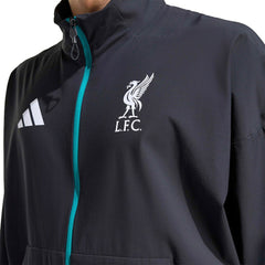 Liverpool 2025/26 Club Anthem Full-Zip Jacket Black | Adidas Online