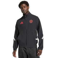 Manchester United 2025/26 Club Anthem Full-Zip Jacket Black | Adidas Online