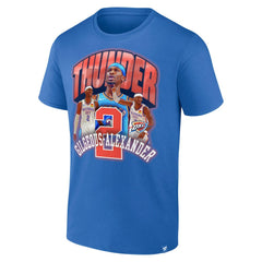 Shai Gilgeous-Alexander Oklahoma City Thunder Quick Pass T-Shirt Blue - NBA