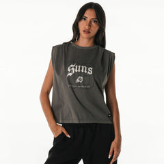 Phoenix Suns The Wild Collective Unisex 2025/26 City Edition Boxy Cropped Darted Tank Top Gray - NBA